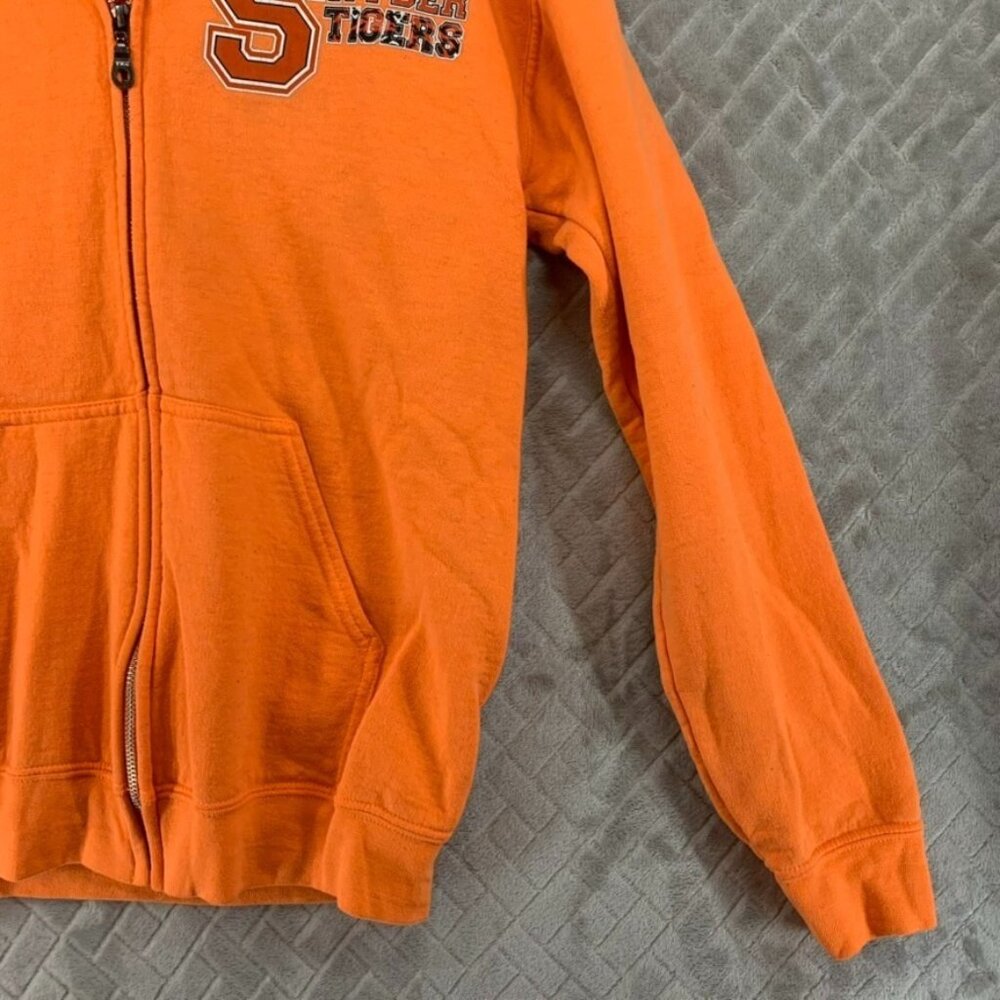 Snyder Tigers Adult Small Team Hoodie Sweatshirt Orange Jersey City Zip Up - Picture 4 of 15